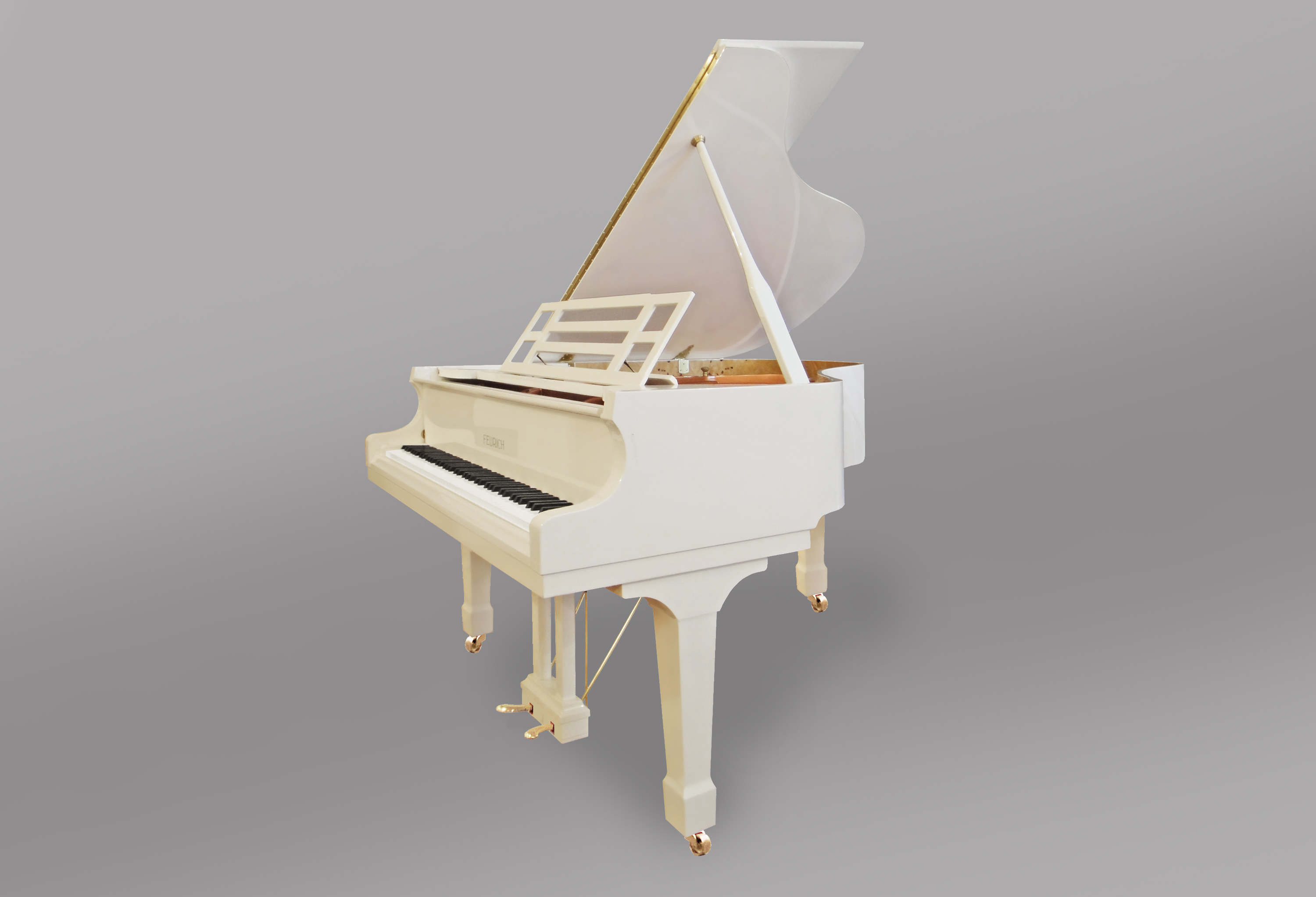 Белый мини рояль Блютнер