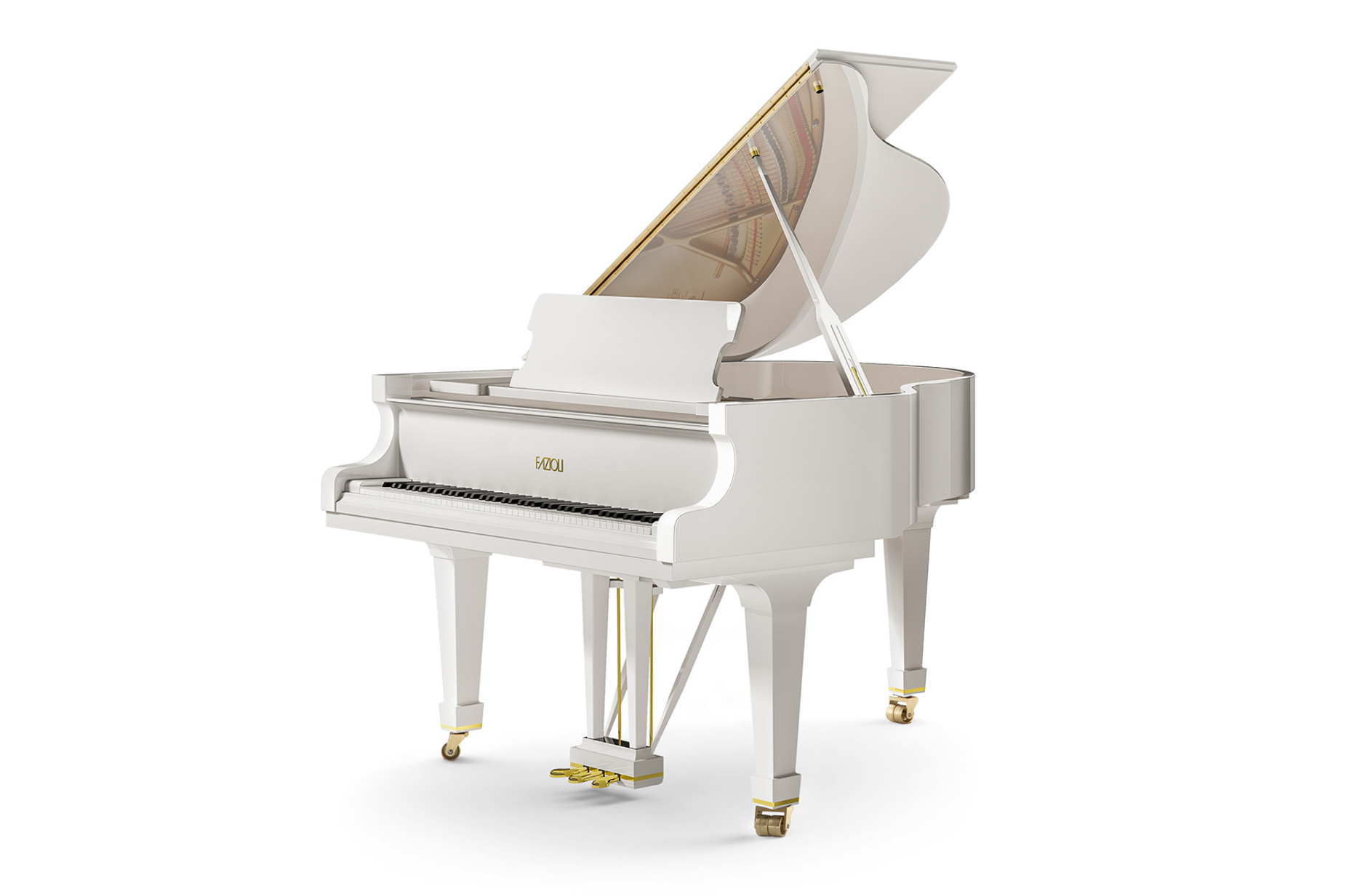 Белый мини-рояль Fazioli F156